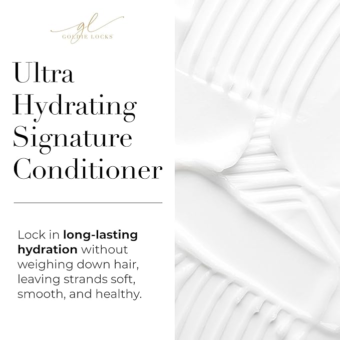 Goldie Locks Shampoo and Conditioner Set – Ultra Hydrating Hair Care Duo with Biotin, Marula Oil and Rose Water – Sulfate and Paraben-Free – 8.45 Oz Each (Packaging May Vary)