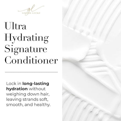 Goldie Locks Shampoo and Conditioner Set – Ultra Hydrating Hair Care Duo with Biotin, Marula Oil and Rose Water – Sulfate and Paraben-Free – 8.45 Oz Each (Packaging May Vary)