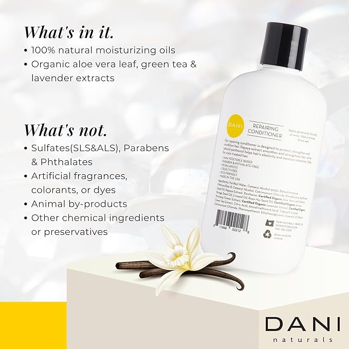 Naturals Conditioner – Sandalwood Vanilla, Strengthening & Thickening for Fuller-Looking Hair, Lightweight & Hydrating, Vegan & Color-Safe, 12 oz