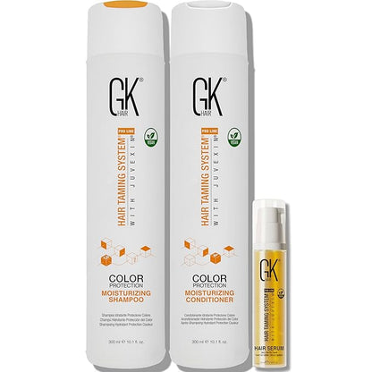 GK HAIR Color Protection Moisturizing Shampoo and Conditioner with Argan Hair Oil Combo free from Paraben and Sulfae for Damaged Frizzy Oily and Dry Hairs
