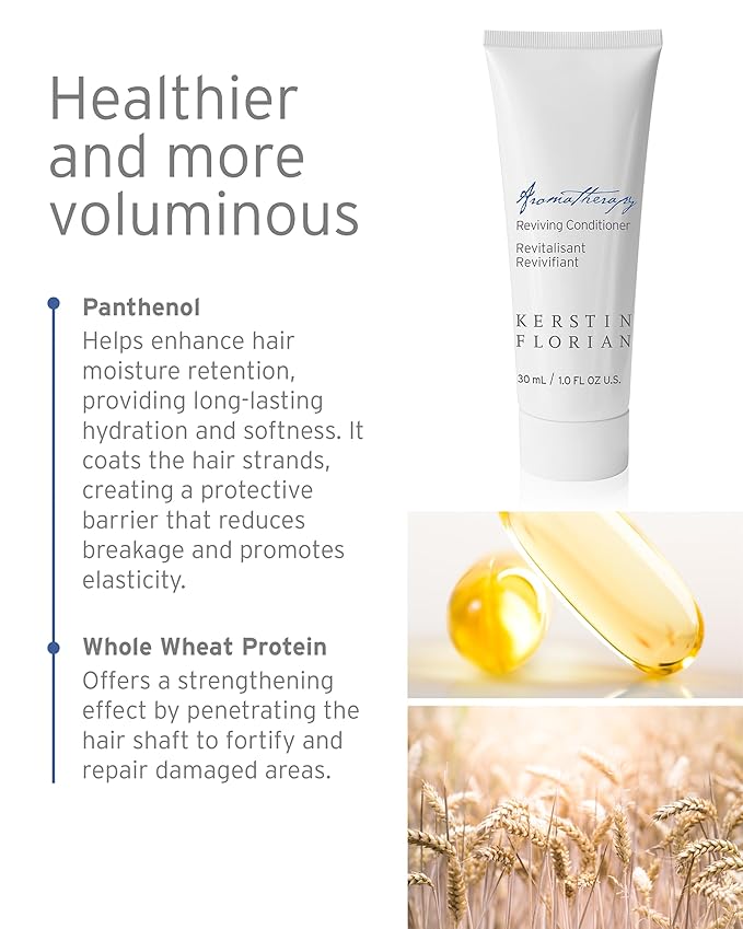 Kerstin Florian Reviving Conditioner | Travel Size | Repair Dry or Color Treated Hair with Deep Moisture | Reduce Frizz and Increase Shine | 1 fl oz