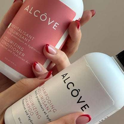 Alcôve - Volumizing Shampoo & Conditioner Duo - Fine and Thin Hair - Sulfate-Free - Lightweight Volume - Evening Primrose Oil - Mango Extract - Argan Oil - Anti-Frizz - Color-Safe - 10 ounces