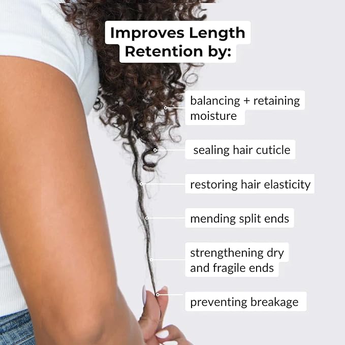 Love Ur Curls - Split End Mender Restorative Leave in Treatment, for Dry, Damaged Hair, Hydration, Prevent Breakage & Seals Split Ends, 50mL