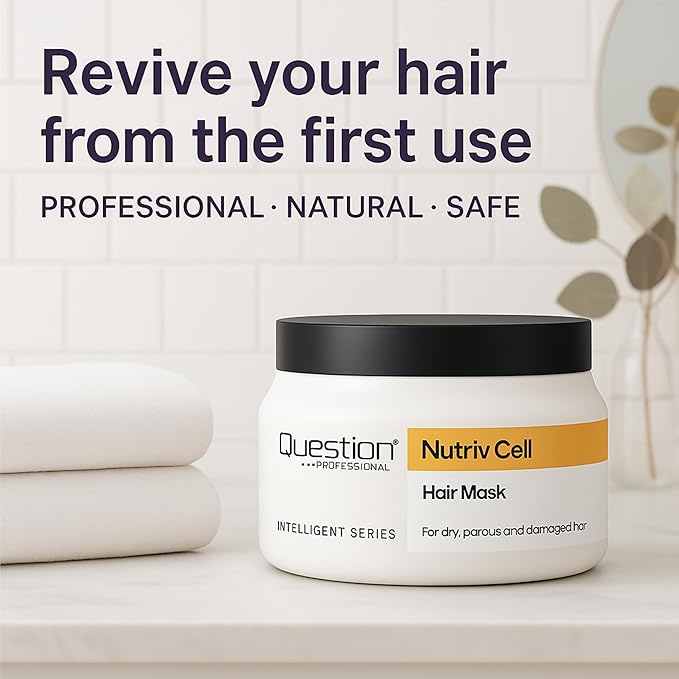 Deep Repair Hair Mask for Dry & Damaged Hair – Shea Butter & Plant-Based Stem Cells – Hydrating & Restorative Treatment – Sulfate-Free, Frizz Control – 11.16 fl oz