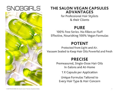 SNOBGIRLS LUMIERE COLOUR Leave-In Hair Oil for Perfect Colour & Shine for Dry, Dull, Colour Treated, Highlighted, Highly-Lifted Hair with Rosemary Oil, Biotin, Evening Primrose, Vitamins. Hair Gloss