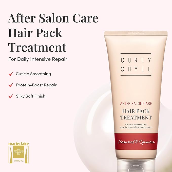 After Salon Care Hair Pack Treatment | Deep Moisture & Care | Seaweed & Botanical Oils | Damaged Hair Treatment | 250ml