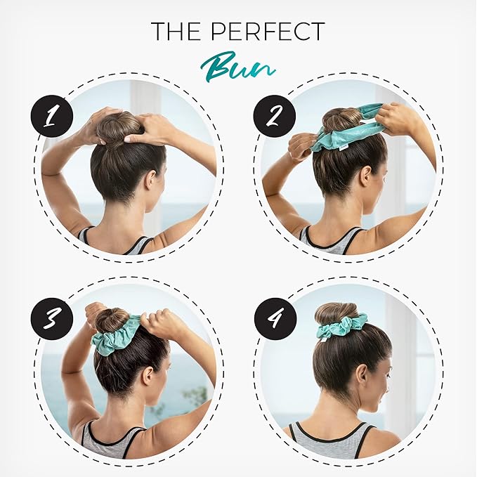 Microfiber Hair Towel Wrap + 2 Smooth Large Hair Drying Tie for Wet Hair - Anti-Frizz, Gentle, Absorbent Hair Scrunchies or Face Washing Wristband