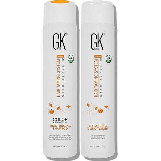 GK HAIR Moisturizing Shampoo & Balancing Conditioner 300ml – Sulfate & Paraben Free for Dry, Oily, Frizzy, Damaged, and Unmanageable Hair – Nourishing Hair Care Set