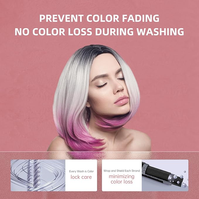 NOUGAT Color-Protecting Shampoo, Clean, Repair & Color-Lock 3-in1, SLS/Paraben Free, Deep Moisturizing, UV Protection, Scalp Health,Color Protection for All Hair Type，For Color-Treated Hair