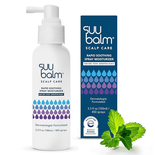 Rapid Itch Relief Anti-Dandruff Scalp Spray Moisturizer, Dry Scalp Spray, Cooling Itchy Scalp Treatment for Flaky Sensitive & Psoriasis, Derm-Formulated. Menthol & 5 Ceramides, 3.38 fl oz