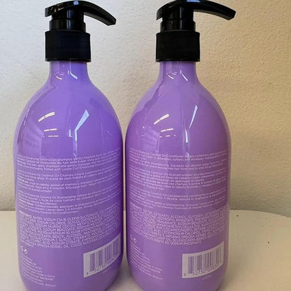 Luseta Curly Hair Shampoo & Conditioner Set with Coconut Oil, Unlimited Bounce and Definition for wavy and Coily hair, Reduce Frizz and Repair Dry Hair, for All Curl Types Sulfate Free 16.9Fl oz × 2