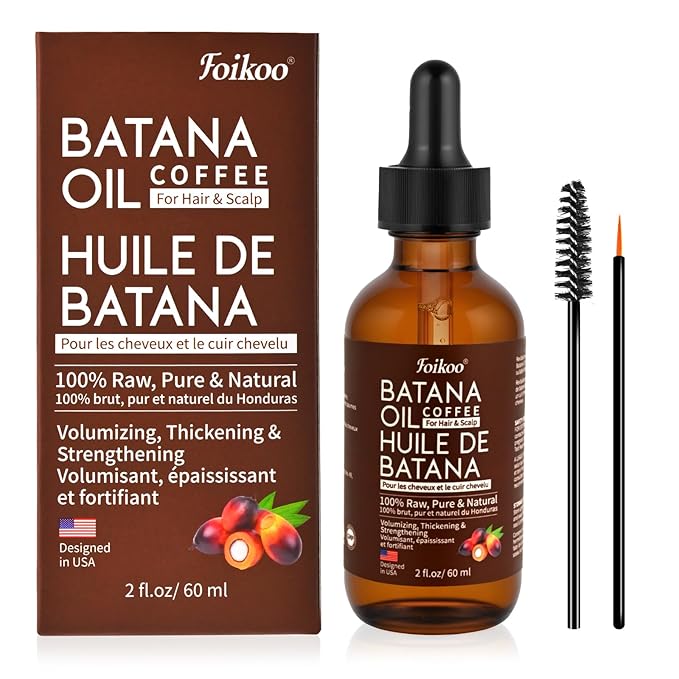 Batana Oil for Hair Growth Dr Sebi Organic, 100% Raw Pure & Natural Botana Oil from Honduras, Deeply Nourishing Scalp for Hair Thicker and Stronger