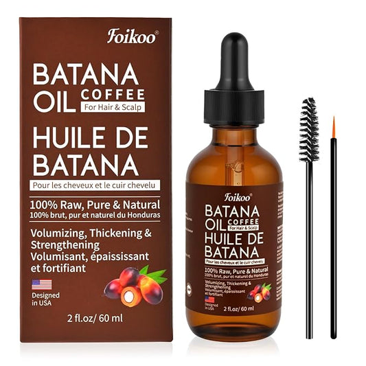 Batana Oil for Hair Growth Dr Sebi Organic, 100% Raw Pure & Natural Botana Oil from Honduras, Deeply Nourishing Scalp for Hair Thicker and Stronger