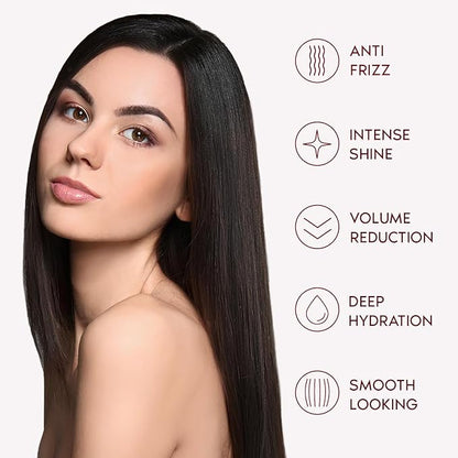 Ravenna Hair Straightening Kit – Repair Hair B-tox & Repair Oil – Anti-Frizz, Intense Hydration, Shine – Formaldehyde-Free – B-otox Hair Treament For All Hair Types (2-Pack)