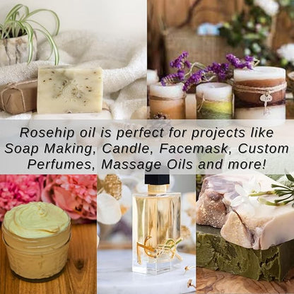 Naturevibe Botanicals Rosehip Oil 32 Ounces | 100% Pure and Natural | Great for Skin Care and Hair Care