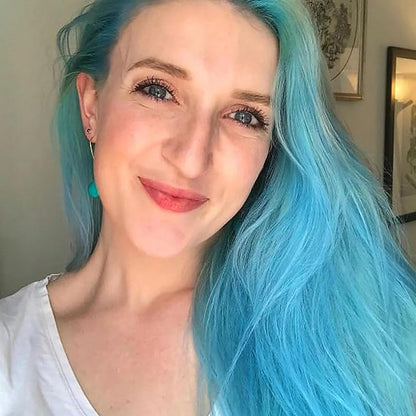 Overtone Color Depositing Semi-Permanent Hair Dye Conditioner - 8 oz For Natural & Color-Treated Hair, Moisturizing Shea Butter & Coconut Oil - Vegan & Cruelty-Free, Pastel Teal