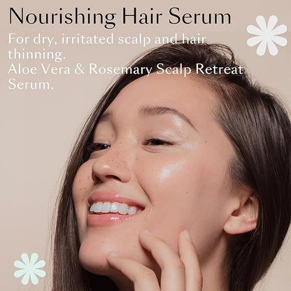 Hair Serum | Asian Haircare Hydrates & Supports Thicker & Stronger Hair | Rosemary, Niacinamide, Peppermint Oil | (Korean, Japanese) Hair Support (59ml)