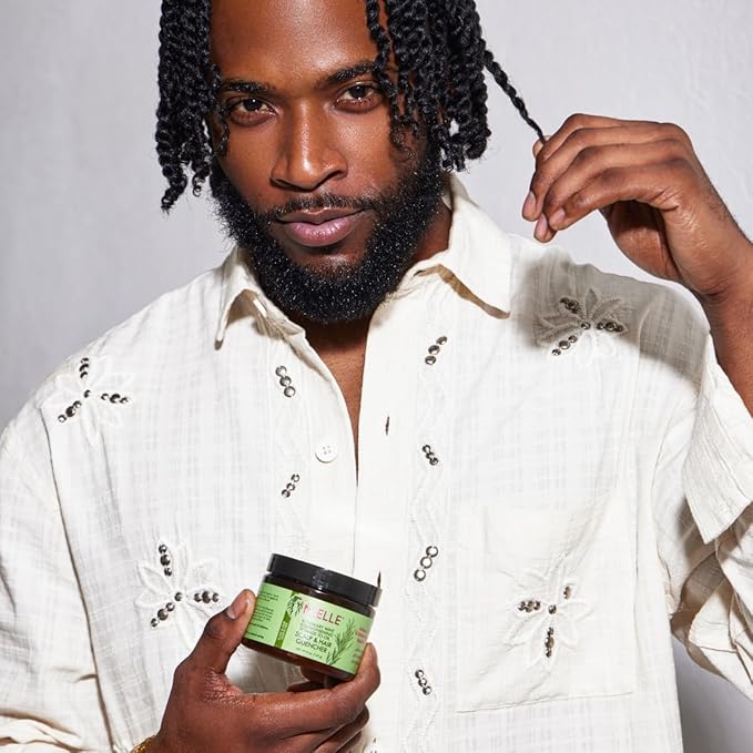 Mielle Men's Grooming Bundle Rosemary Mint - 5-Piece Complete Routine - Biotin-Infused Shampoo, Conditioner, Scalp & Hair Oils, Hair Quenching Pomade