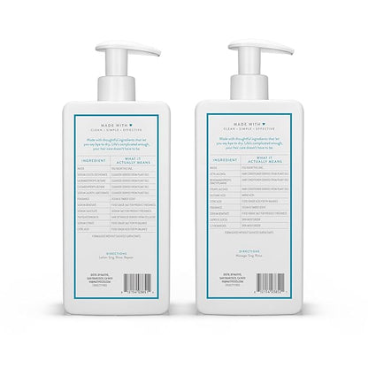 Native Ocean & Timber Shampoo and Conditioner Contain Naturally Derived Ingredients | All Hair Types, Color & Treated, Fine to Dry Damaged, Sulfate & Dye Free - 2-Pack