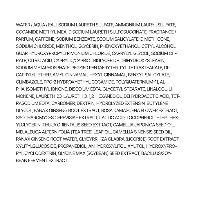 RYO Strengthen & Volume Shampoo with Korean Ginseng & Caffeine - Volumizing and Revitalizing for Fine Hair, Anti Loss Care, Strengthening hair roots, 16 Fl Oz.