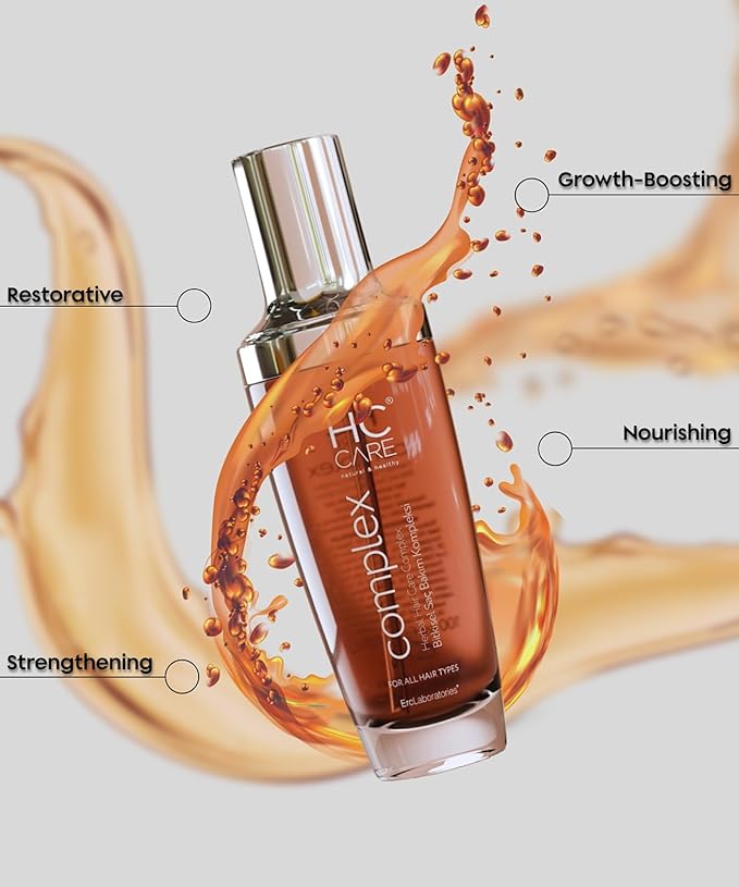 COMPLEX 100% Herbal Hair Regrowth Serum for All Hair Types 3.5 fl oz. - Anti Frizz, Hair Strengthening, Nourishing Serum for Damaged, Dry Hair - Thickening Fine Thin Hair - Hair Treatment
