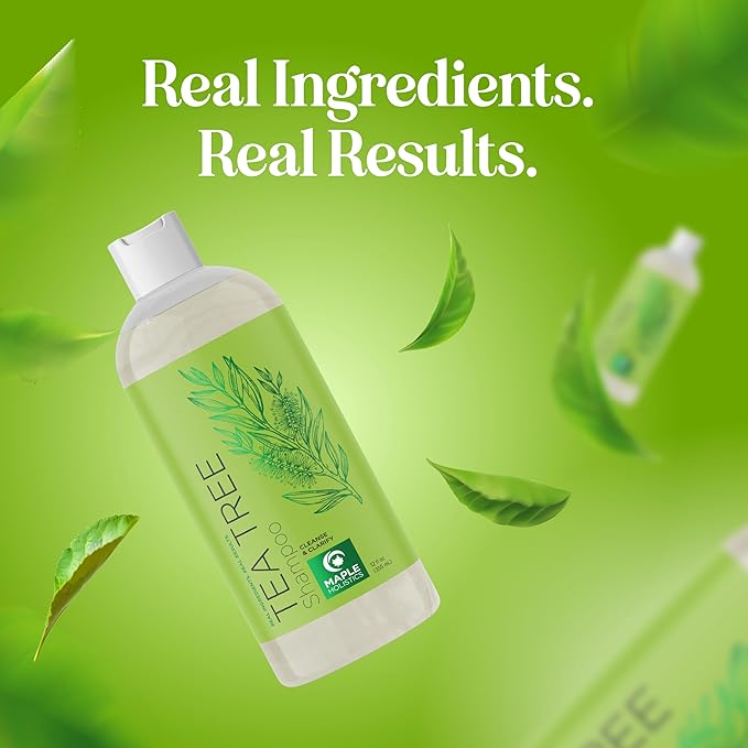 Clarifying Shampoo for Build Up & Oily Hair - Tea Tree Shampoo for Men and Women with Rosemary Essential Oil for Oily Hair and Scalp - Color Safe Vegan Sulfate Silicone & Paraben Free (10 Fl Oz)