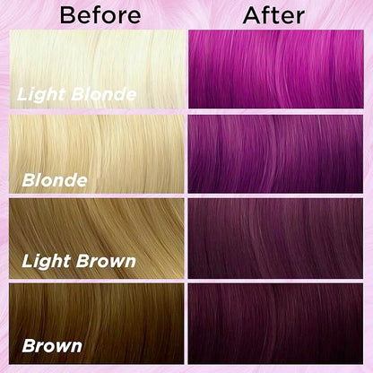 MOEHAIR Semi-Permanent Hair Color | Magenta Hair Dye 8 Oz | Voodoo Highest Love Hair Dye | Temporary Hair Color for Dark Hair | No Ammonia, Sulfate or Paraben | Vegan & Intermixable