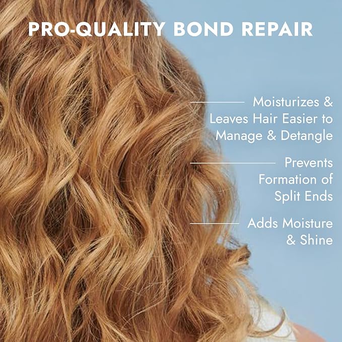 Conditioner for Damaged Hair, Repairs, Protects, Strengthens & Hydrates All Hair Types & Textures, Vegan, Cruelty-Free, 33.8 fl oz