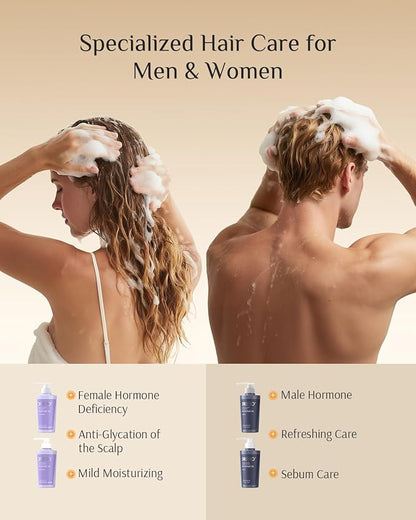 DR ZERO Hair Growth Shampoo for Women, Japanese Hair Care, 13.5 oz, Volumize Thickening, Cleanse Hydrate Damaged Hair and Scalp, Sulfate & Silicone-Free, Redensyl® Combine Nano-Tech Improves Thinning
