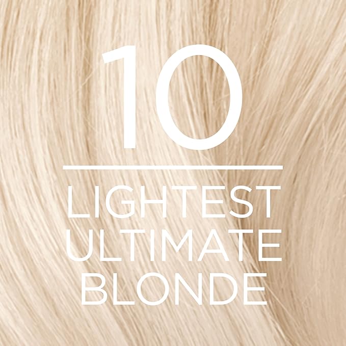 L'Oreal Paris Excellence Creme Permanent Triple Care Hair Color, 10 Lightest Ultimate Blonde, Gray Coverage For Up to 8 Weeks, All Hair Types, Pack of 1