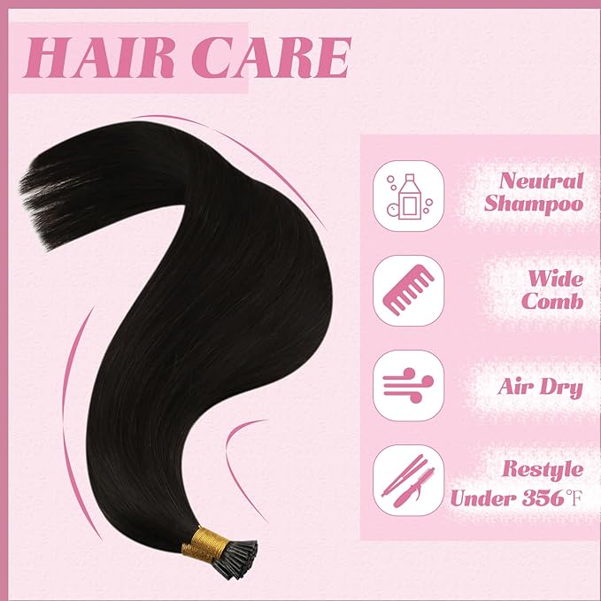 YoungSee Itip Human Hair Extensions Dark Brown I Tip Extensions Brown 14 Inch 80s 50g I Tips Hair Extensions Real Human Hair Dark Brown Short Keratin Hair Extension for Short Hair Tip Extension