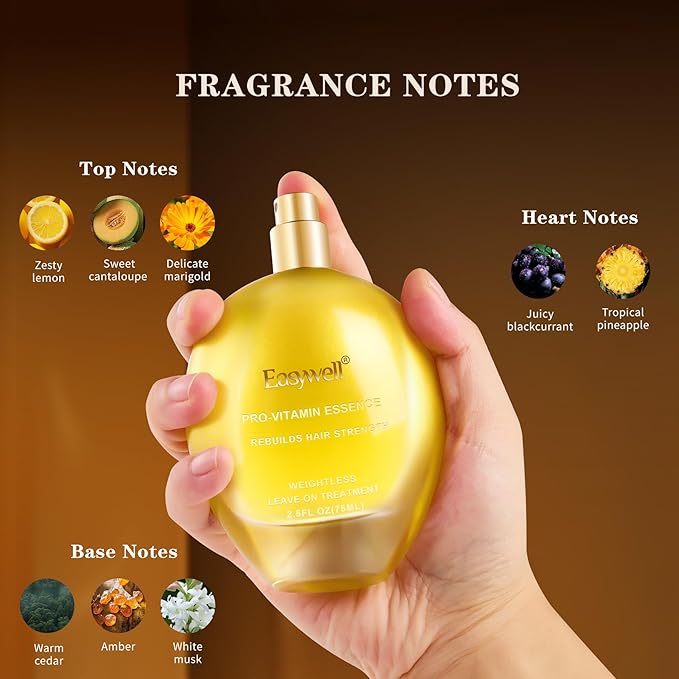 Leave In Conditioner Spray, Hair Perfume for Women, Hair Spray Women with Vitamin B5, Moisturizing & Nourishing Damaged Hair, Daily Hair Repair Mist, Floral, 2.5 Fl Oz
