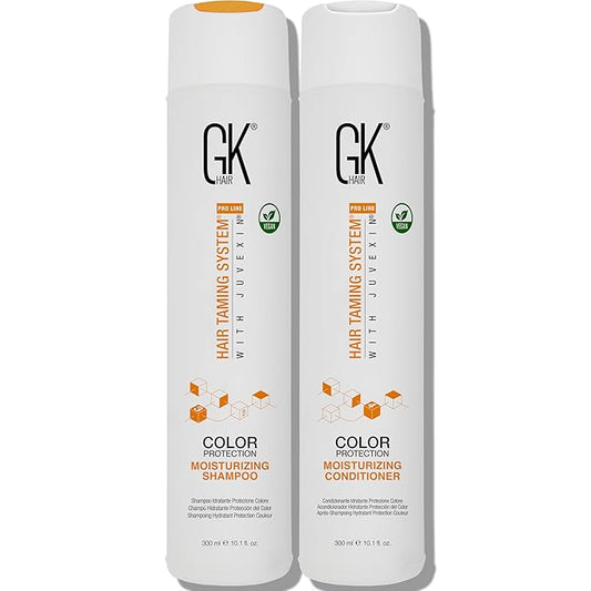 GK Hair Color Protection Moisturizing Shampoo and Conditioner Set for Color Treated Hairs, Sulfate, Paraben, and Dye Free, with Naturally Derived Clean Ingredients (10.1 Fl Oz x 2)