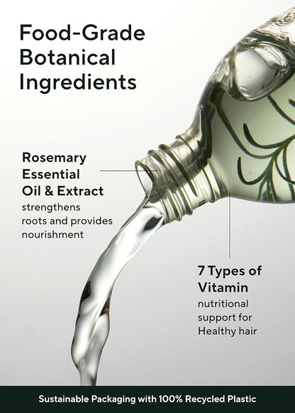 AROMATICA Root Enhancer Rosemary Water Spray for Hair Growth – Korean Hair Care Oil for Scalp Detox – Flaky & Itchy & Dry Scalp Treatment – Free from Sulfate, Silicone, and Paraben (3.38oz)