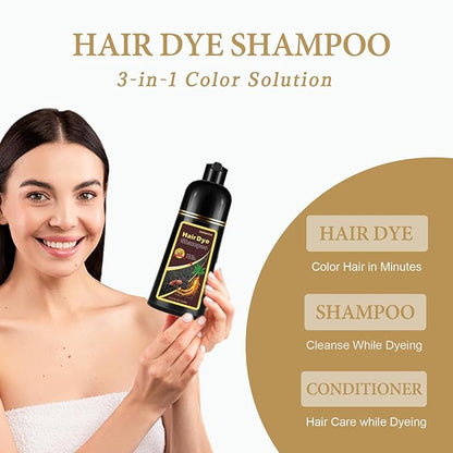 Silver Gray Hair Dye Shampoo, Instant Hair Color Shampoo, Colors in Minutes, Long Lasting Silver Hair Dye, Champu Para Canas