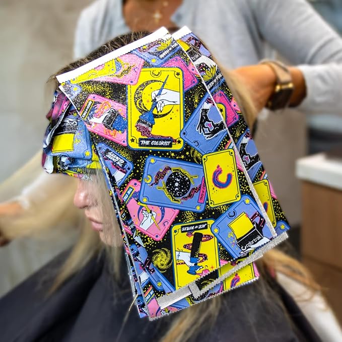 Colortrak Tarot Pop-up Foil W/Dispenser (400 Count), Pre-cut Sheets, Non-Slip Embossed Texture, 5" x 11" Sheets for Hair Foil Coloring and Highlighting Sheet Applications