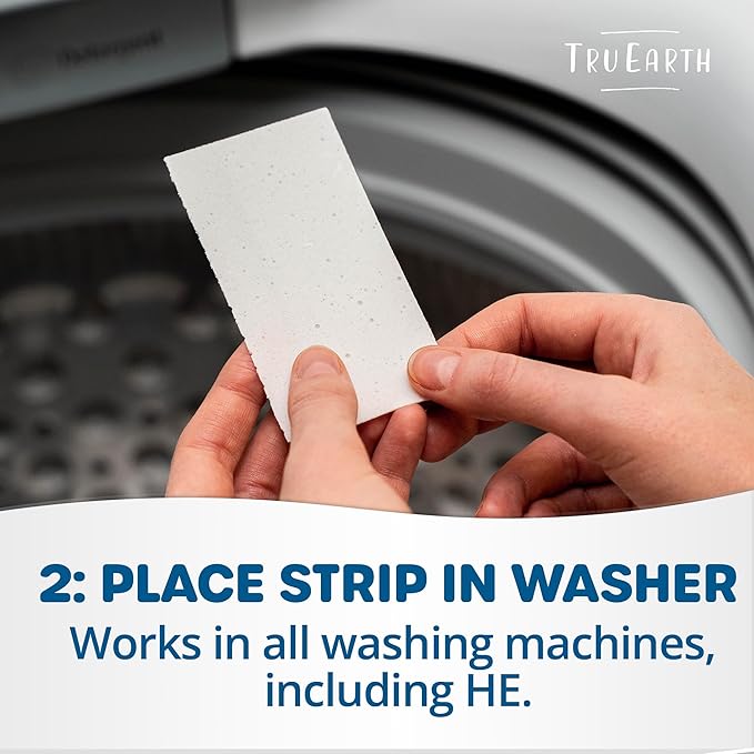 Tru Earth Platinum - Heavy Duty Laundry Detergent Sheets - Up to 64 Loads (32 Count), Lilac Breeze Scent - Ultra-Concentrated Formula - Eco-Friendly Laundry Sheets
