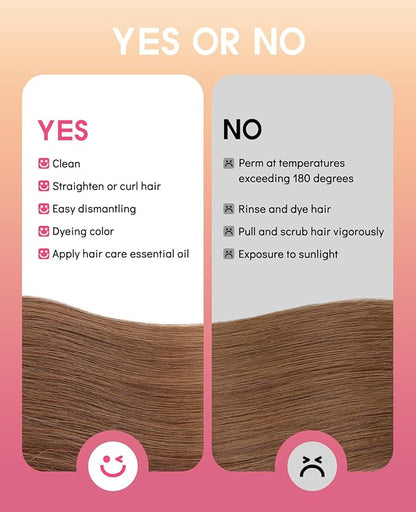 Youngsmile Human Hair clip in Extensions, Hair Extensions Real Human Hair Clip ins Double Weft Silk Straight Real Human Hair, 16 Inch 120 Gram 7 Pcs Auburn (CLIP#33-16Inch)