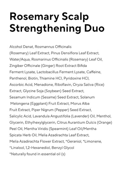 AROMATICA Rosemary Scalp Strengthening Enhancer Duo Set - Scalp Serum for Hair Growth & Itchy Scalp Treatment with Rosemary Oil | Dandruff Treatment and Oily Scalp Moisturizer, Scalp Treatment Set