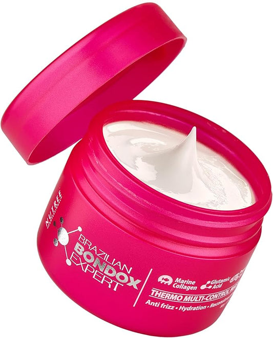 HAIR TREATMENT MASK FOR DAMAGED BRAZILIAN BONDOX 2.82 oz Thermal Activated Mask for Dry Frizzy Hair | Formaldehyde Free Cruelty Free | Results for up to 1-3 months | Almond Oil