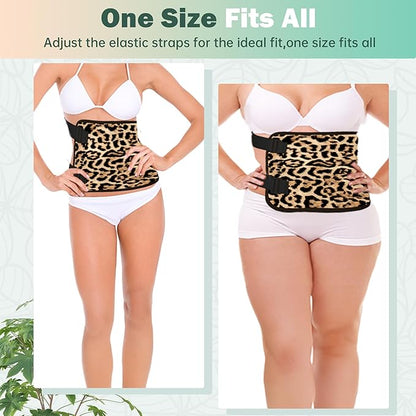 Castor Oil Pack Wrap for Stomach, Castor Oil Packs for Waist, Reusable Castor Oil Pack Kit Organic Cotton Adjustable Castor Oil Wrap Compress Pads for Entire Body, Machine Washable Anti Oil Leak