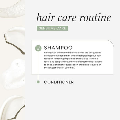 HASK SENSITIVE CARE Shampoo + Conditioner Set - Fragrance & Paraben Free, Vegan, Color Safe, Gluten & Sulfate Free, Cruelty-Free