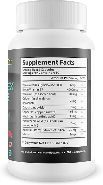 Rejuvalex - Andras Fiber - Hair Growth - Support Natural Hair Growth - with Vitamin B3 (Niacin) and a Powerful Proprietary Hair Blend. Help Prevent Hair Loss and Support Natural Hair Regrowth