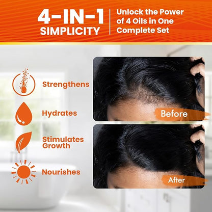 Batana Oil and Cream for Hair Growth Bundle, Rosemary, Castor, and Pumpkin Seed Oils, Pure & Unrefined, Nourishes, Revives Scalp & Strands, Softens, Smooths, Strengthens for All Hair Types