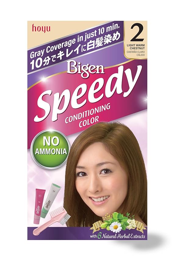 Bigen Speedy Conditioning Color Kit: 2 Light Warm Chestnut - 3 Pack
