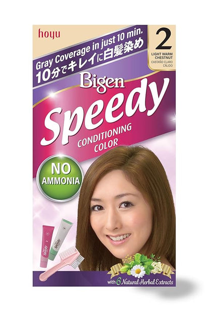 Bigen Speedy Conditioning Color Kit: 2 Light Warm Chestnut - 3 Pack