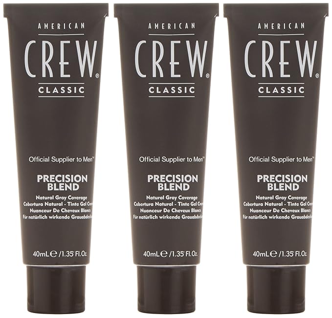 American Crew Men's Temporary Hair Color, Temporary Hair Dye, Natural Gray Coverage, Medium Ash, 1.35 Fl Oz