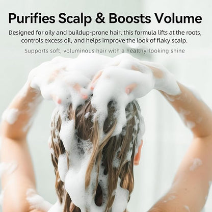ALFHEIM Rosemary+ Purifying Shampoo | Rosemary, Mint & Jojoba Oil Infused | Gentle Cleansing While Balancing for Oily Scalp & Removing Build-Up | Sulfate-Free ＆ Paraben-Free | 33.8 fl oz