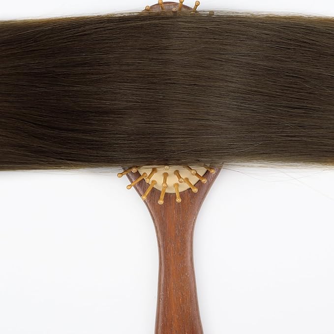 Full Shine Weft Human Hair Brown Sew in Real Hair Extensions #2 Dark Brown Weft Extensions Real Bundles for Women 105g 20 Inch