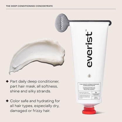 The Haircare Essentials Duo, Includes Shampoo & Deep Conditioner, Repairs Hair, Ideal for Sensitive Scalp, Hydration and Smoothing, Plant-based, Color-safe, 3.4 fl oz Each